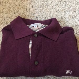 Men’s BURBERRY LONDON long sleeve polo. Size S